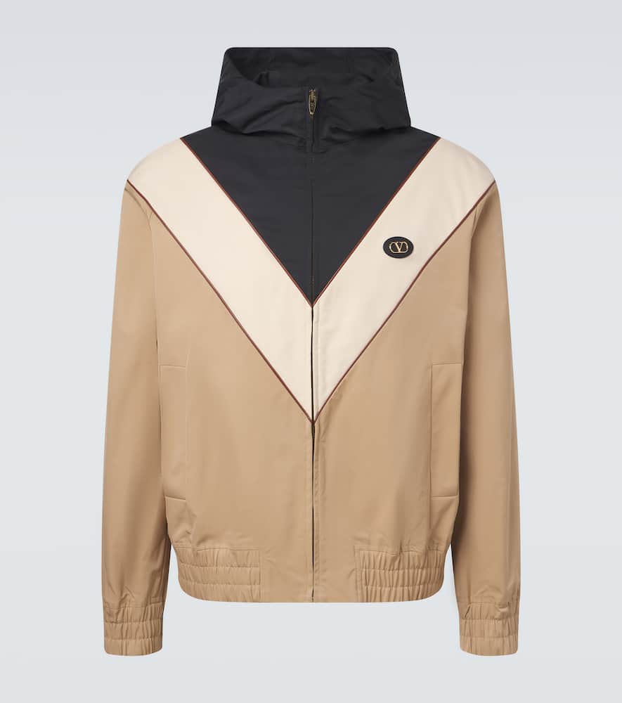 VLogo striped jacket