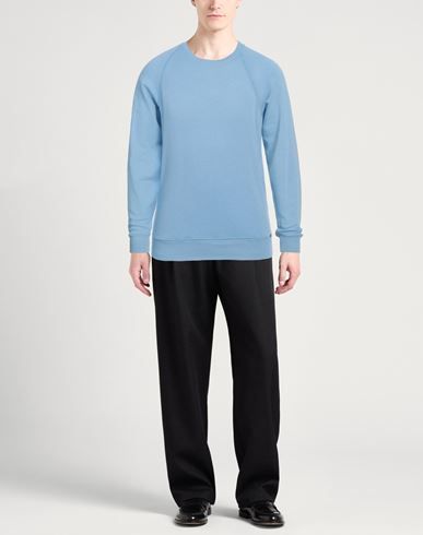 Tom Ford Man Sweatshirt Light blue Size 36 Cotton, Acrylic