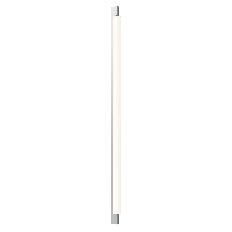 Bright Satin Aluminum LED Bath Bar from the Keel Collection