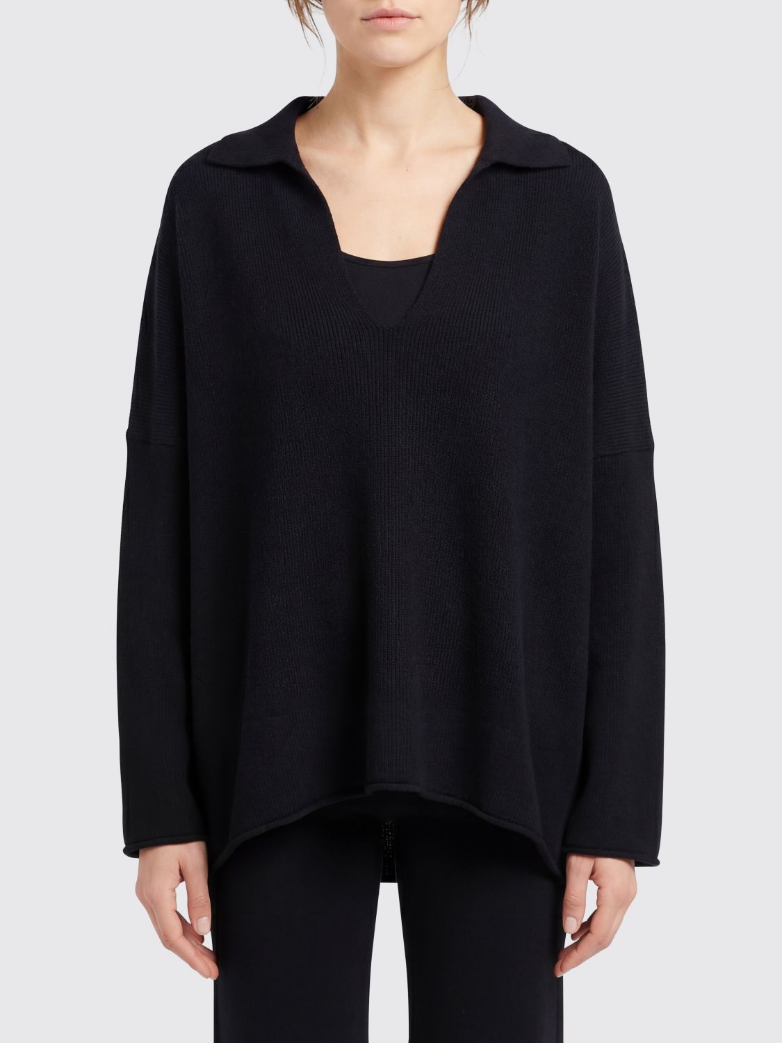 Polo Shirt Woman color Black