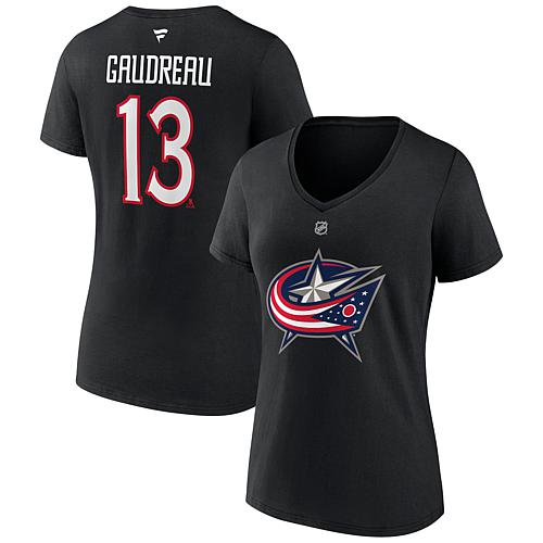 Women's Fanatics Johnny Gaudreau Black Columbus Blue Jackets Special Edition 2.0 Name & Numb