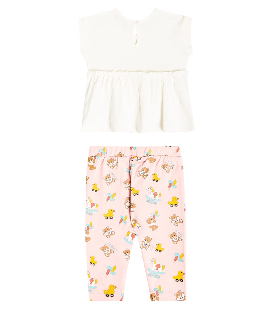 Moschino Kids Baby set of 3 cotton jersey bodysuits