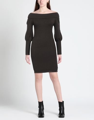Woman Mini dress Dark brown