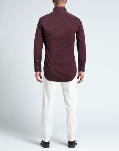 Gmf 965 Man Shirt Plum Size 15 ½ Cotton, Polyamide, Elastane