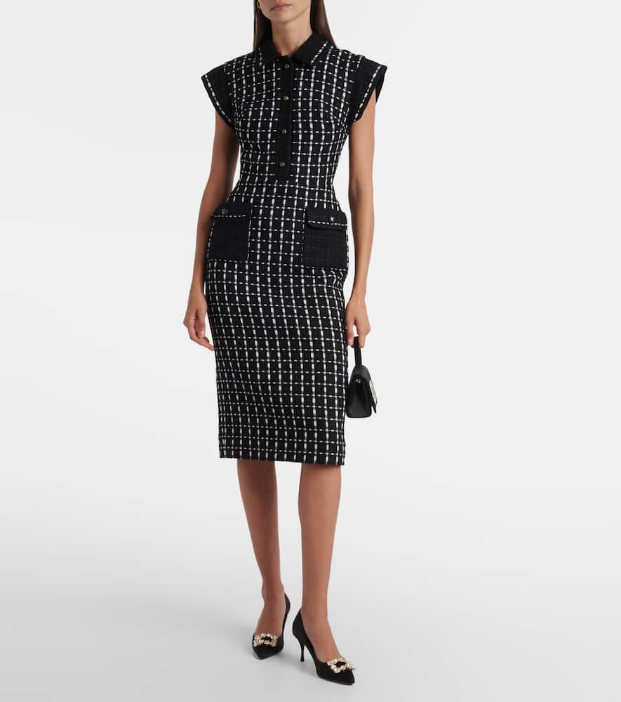 Tweed midi dress