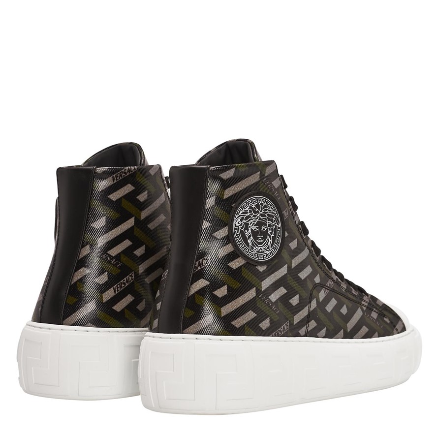 베르사체 모노그램 스니커즈 Monogram Hi-Top Trainers 275089 Khaki 5B15B