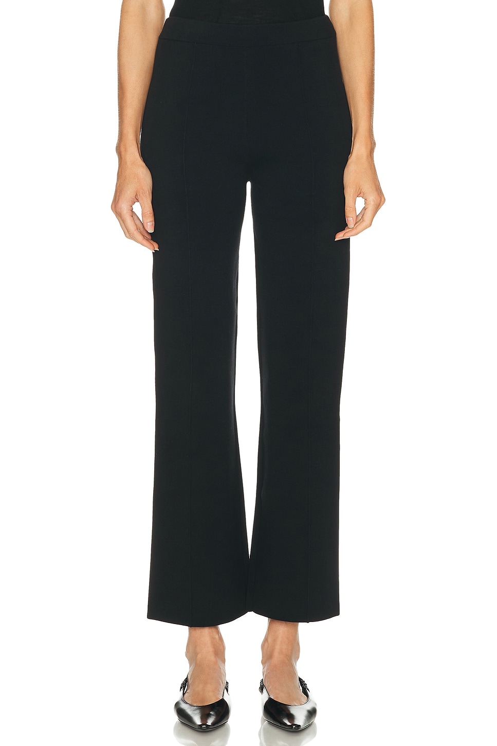 EAVES Suri Knit Pant in Black - Black. XS also in XXS, S, M