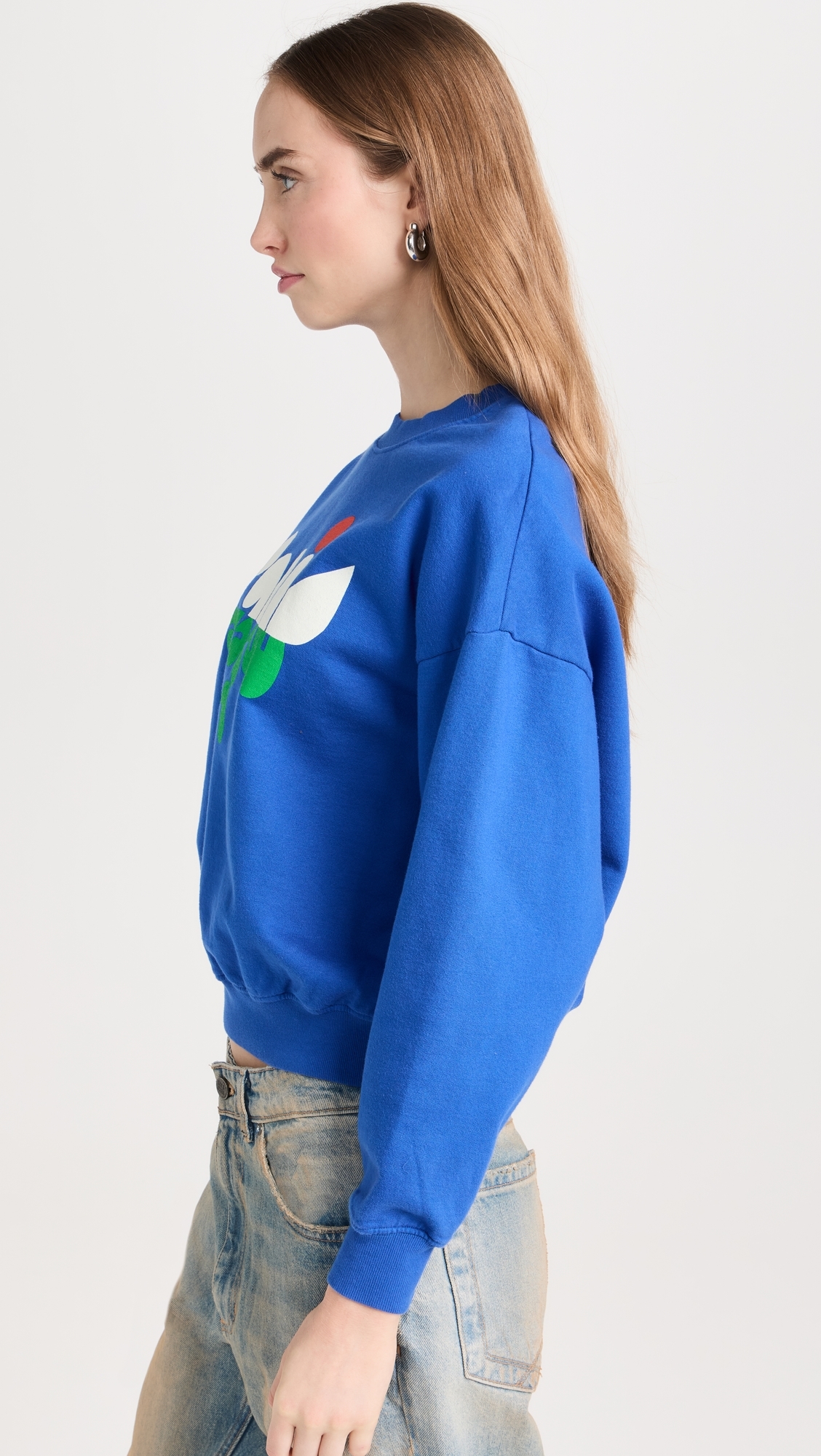 Le Drop Sweatshirt Lapis w/ Cream