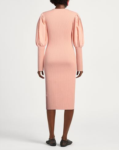 Elisabetta Franchi Woman Midi dress Salmon pink Size 4 Viscose, Polyester
