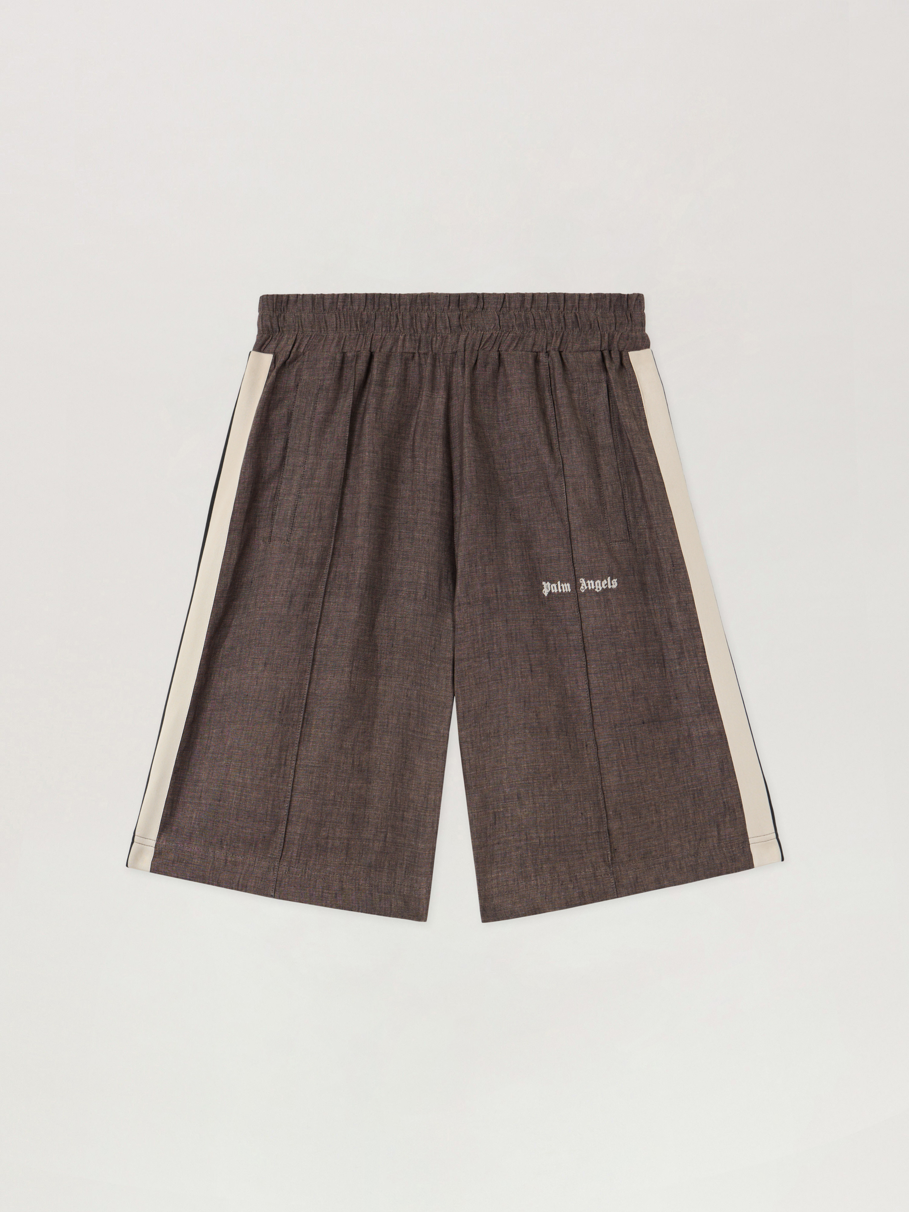 Classic Logo Track Shorts Man  Brown Off White
