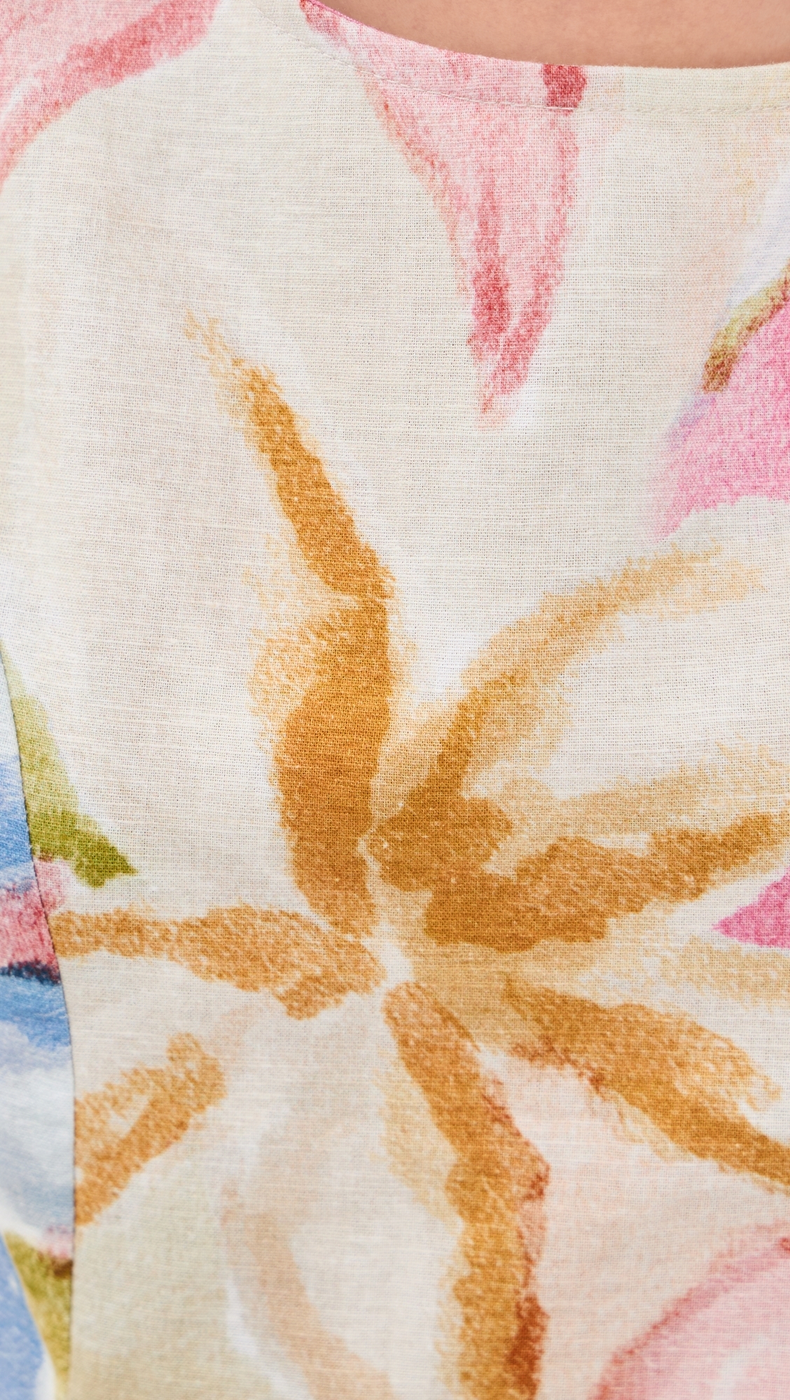 Gardenia Top Print