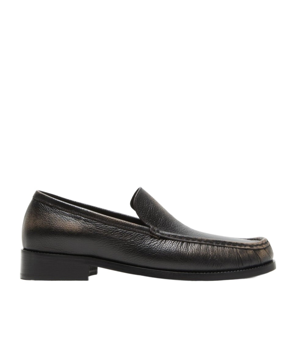 Leather loafers