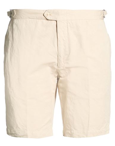 Man Shorts & Bermuda Shorts Beige Size 42 Linen, Cotton