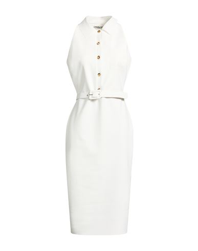 Woman Midi dress White Size 8 Polyamide, Elastane