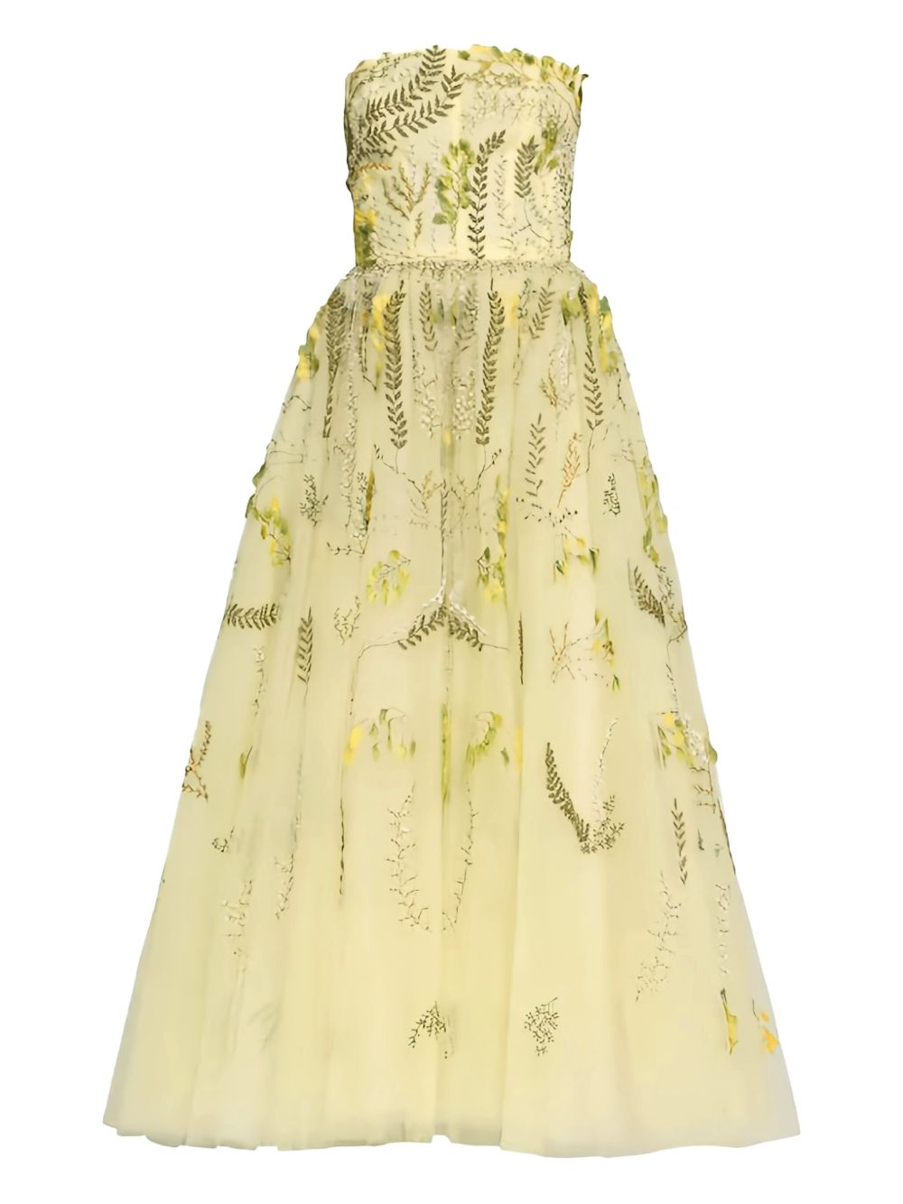 Monique Lhuillier sleeveless dress - Yellow