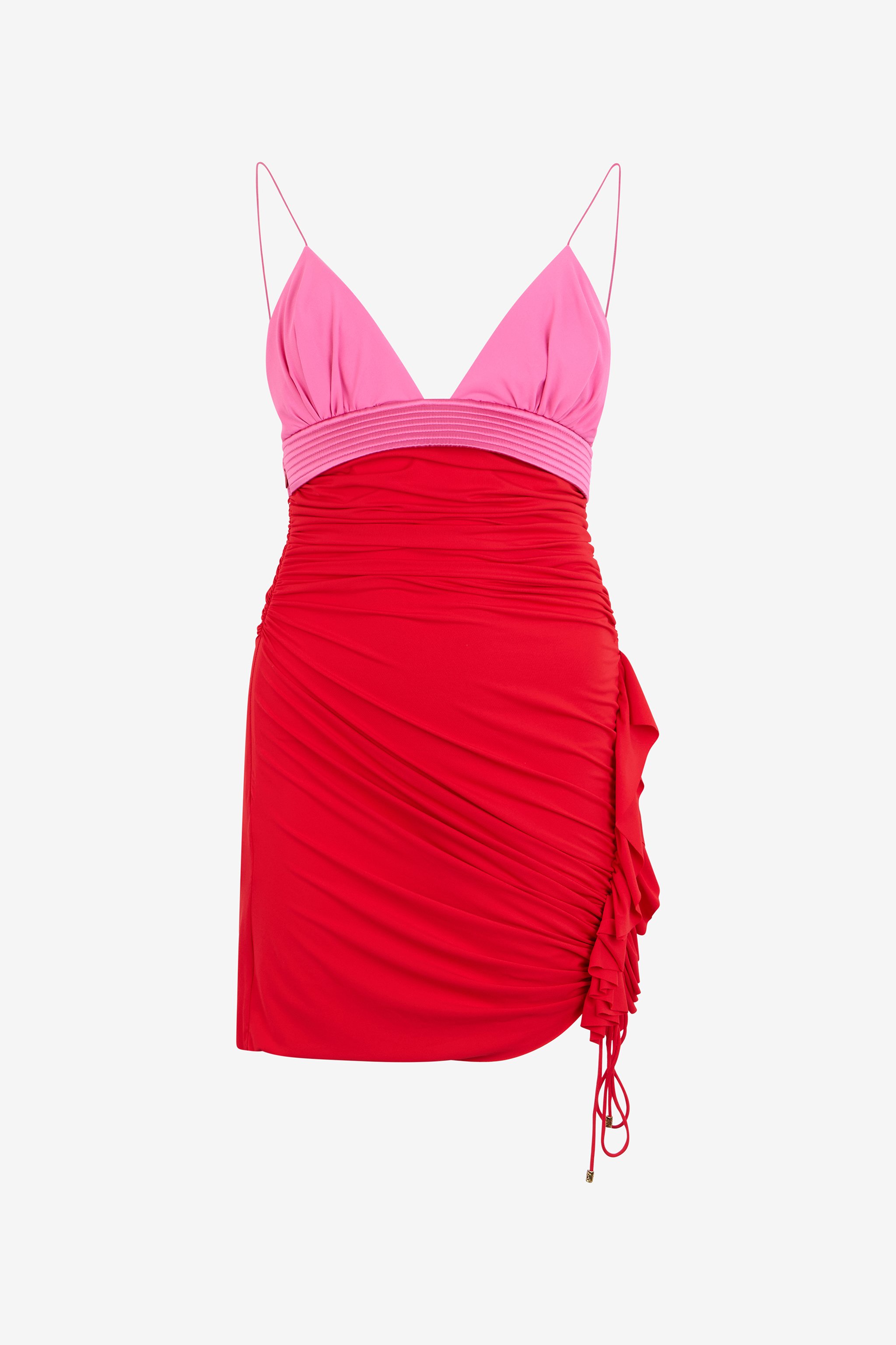 Red And Pink Mini Dress