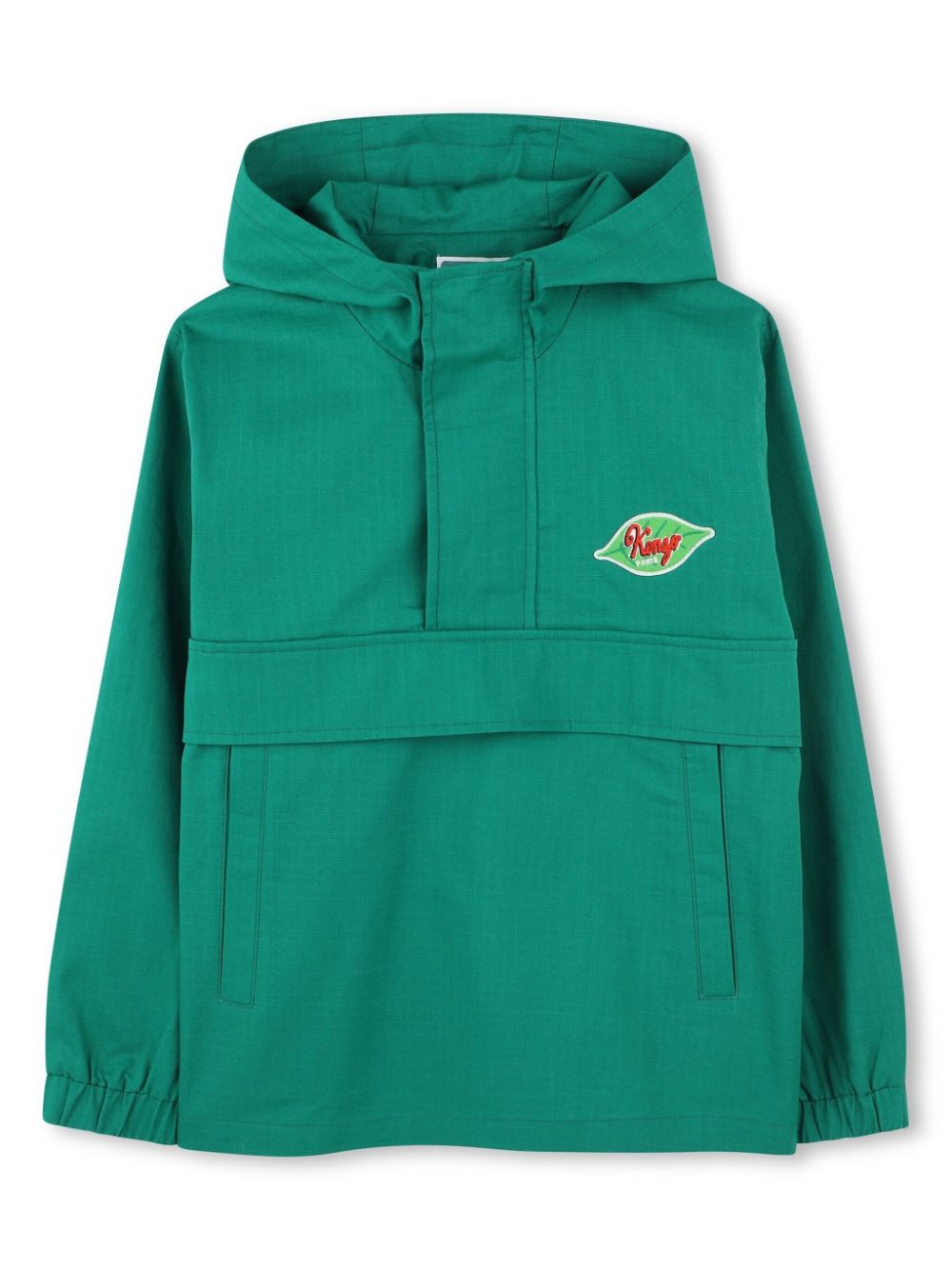 Ripstop-texture hoodie - Green
