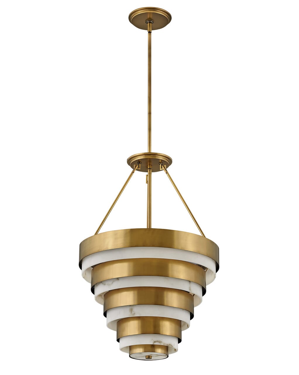 Heritage Brass LED Chandelier from the Echelon Collection