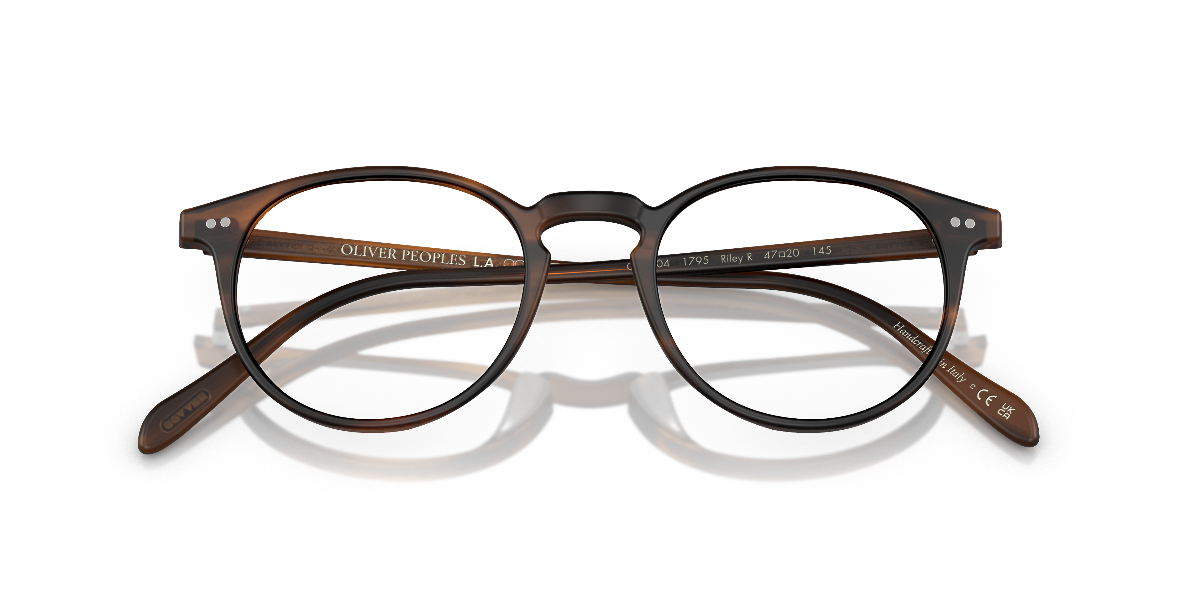 Oliver Peoples Unisex Oliver Peoples OV5004 RILEY-R 1795 Optische Fassungen Acetat Braun Transparent Pantos Norma