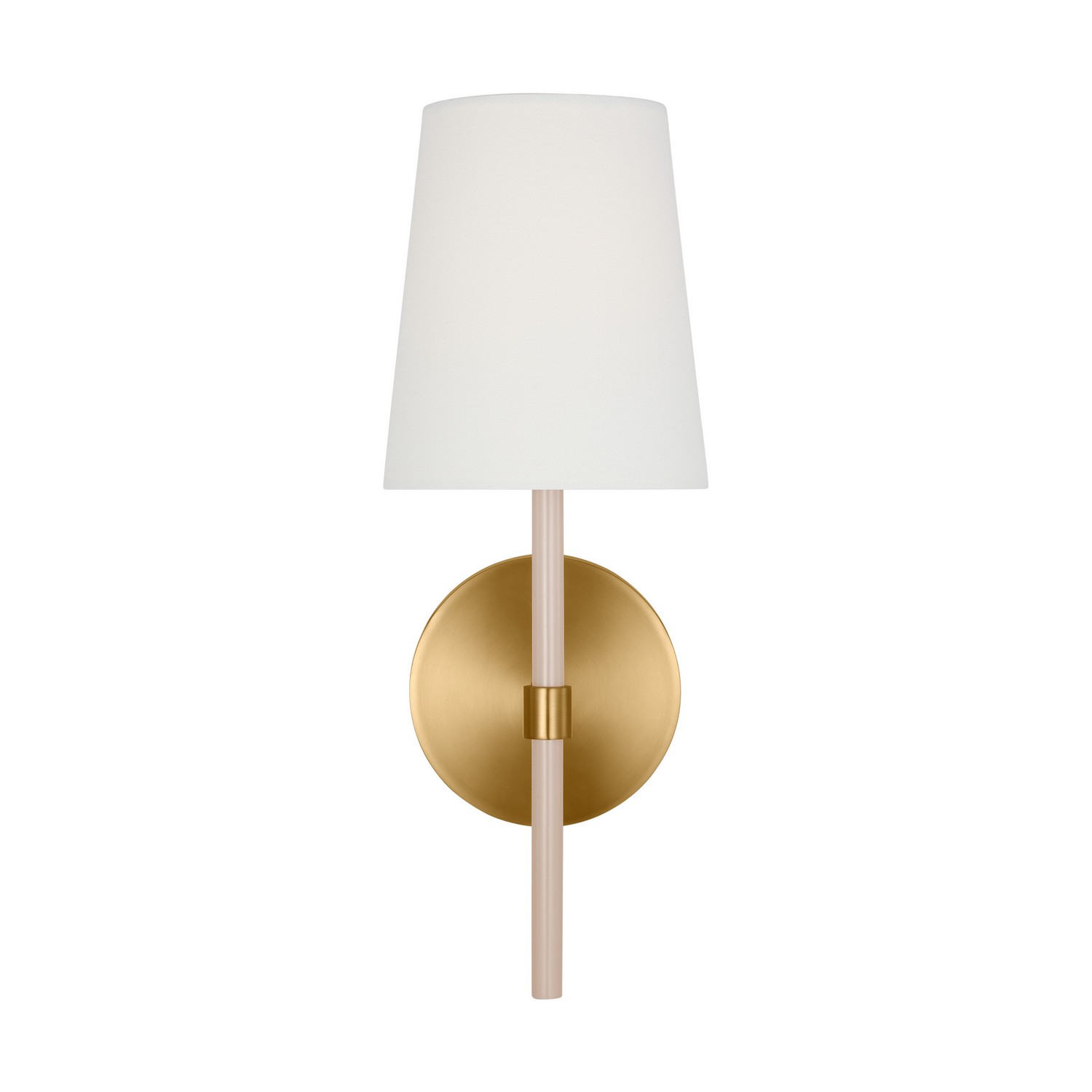 Burnished Brass One Light Wall Sconce from the Monroe Collection