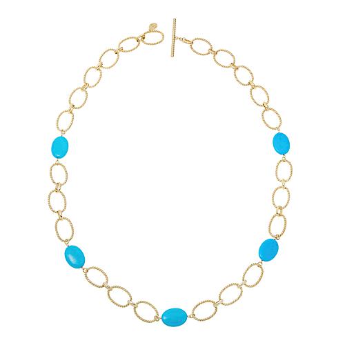 "Claire 34"" Gemstone Station Necklace