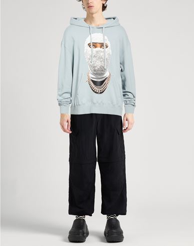 Man Sweatshirt Sky blue Size L Cotton
