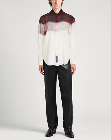 Man Shirt Ivory Size 16 ½ Wool, Polyamide