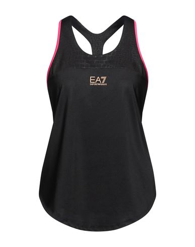 Woman Tank top Black Size S Recycled polyester, Elastane
