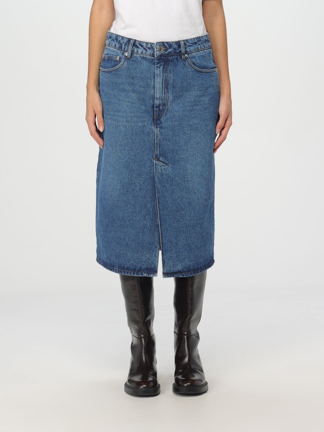 Pencil denim skirt - Blue