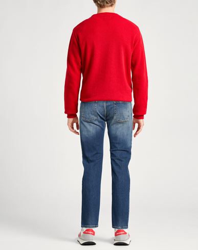 Man Jeans Blue Size 36 Cotton, Elastane