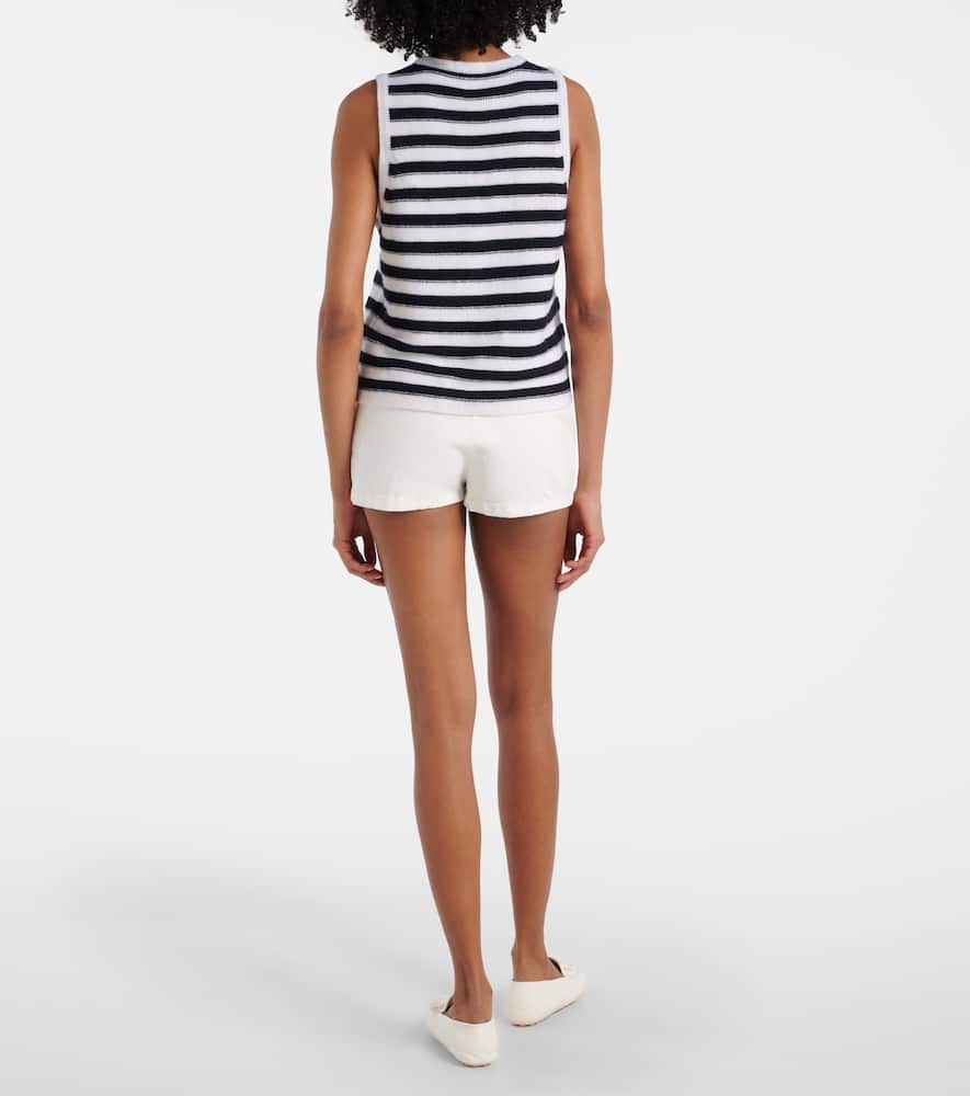 Striped cashmere sweater vest