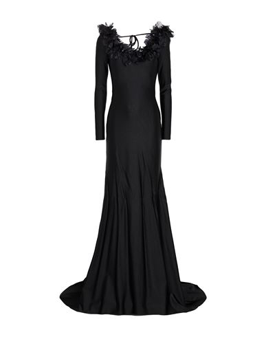 Woman Maxi dress Black Size 2 Polyamide, Elastane