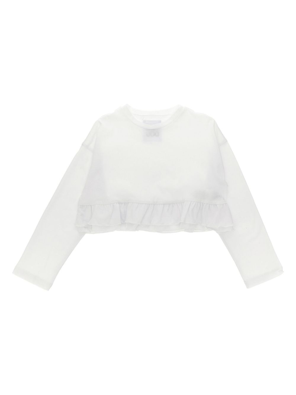 Ruffled T-shirt - White
