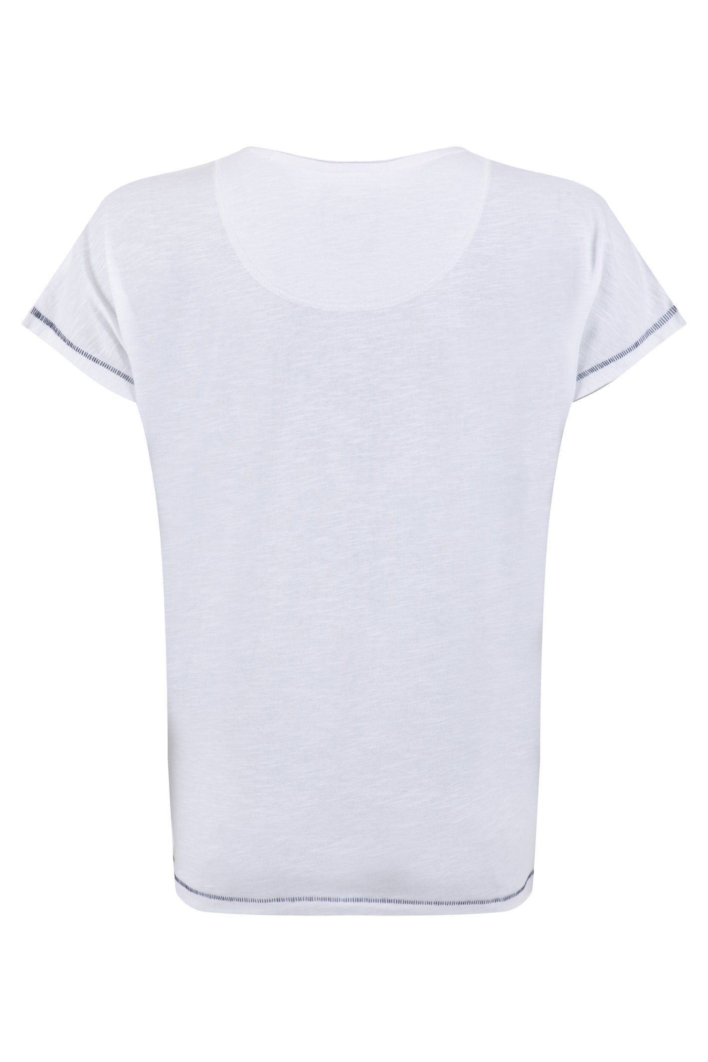 Weird Fish Women's Trail Finder Front Print Graphic T-Shirt in White