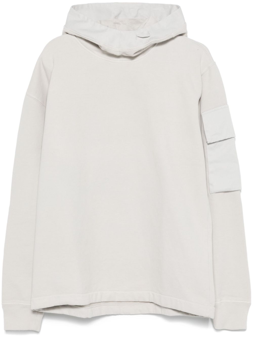 Jersey-texture hoodie - Grey