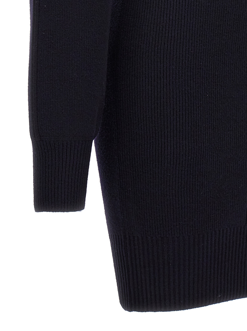 -Knitted Dress Abiti Blu-Donna
