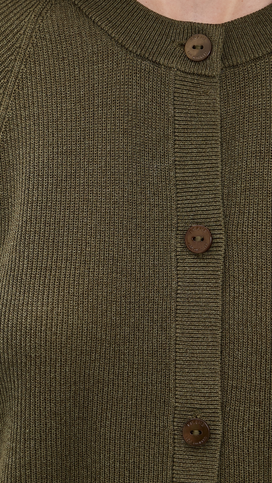 The Flounce Sweater Military Green