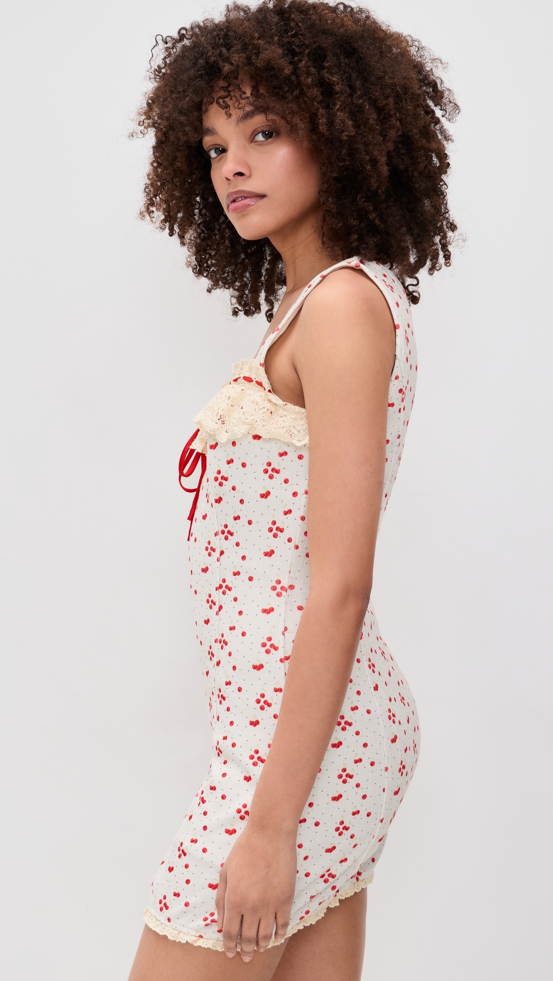 Floral Mini Dress Cream