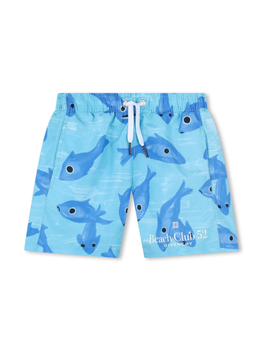 Graphic-print swim shorts - Blue
