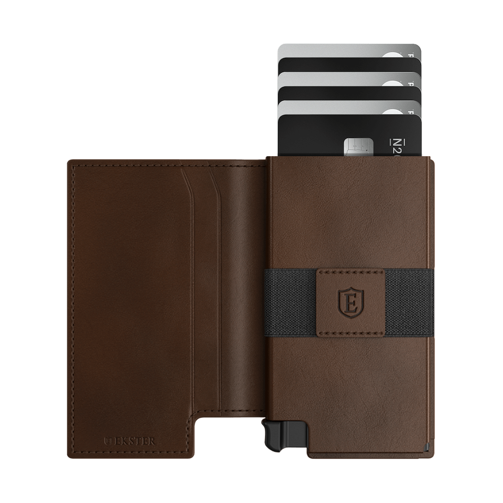 Men's Wallet - Smiley x Ekster Premium Slim Men's Wallet Trackable Wallet Leather Smart Wallet RFID Blocking