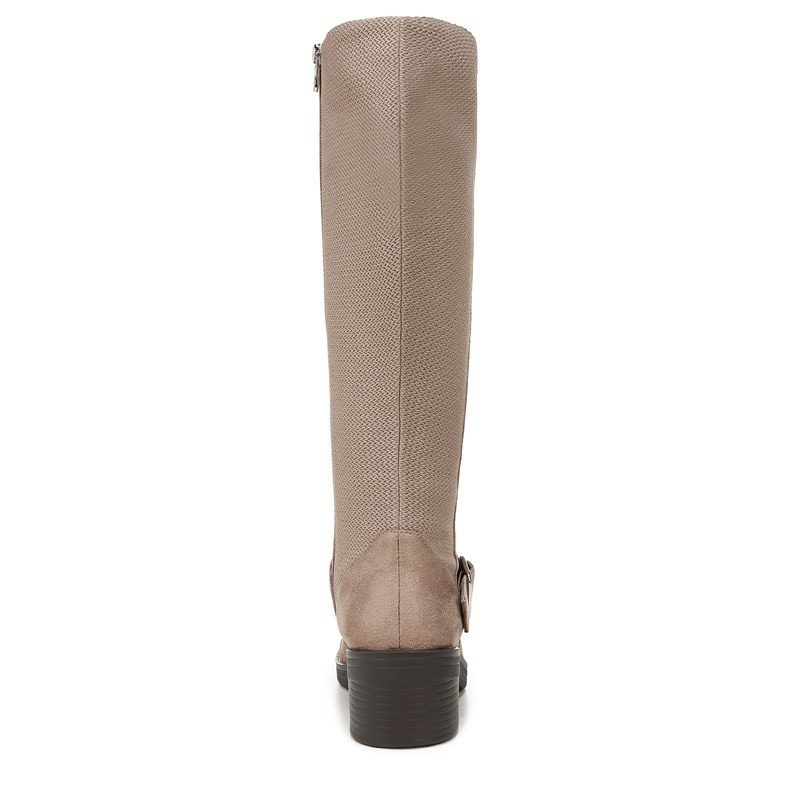 Women's Olympia Knee High Boots (Latte Stretch Fabric)