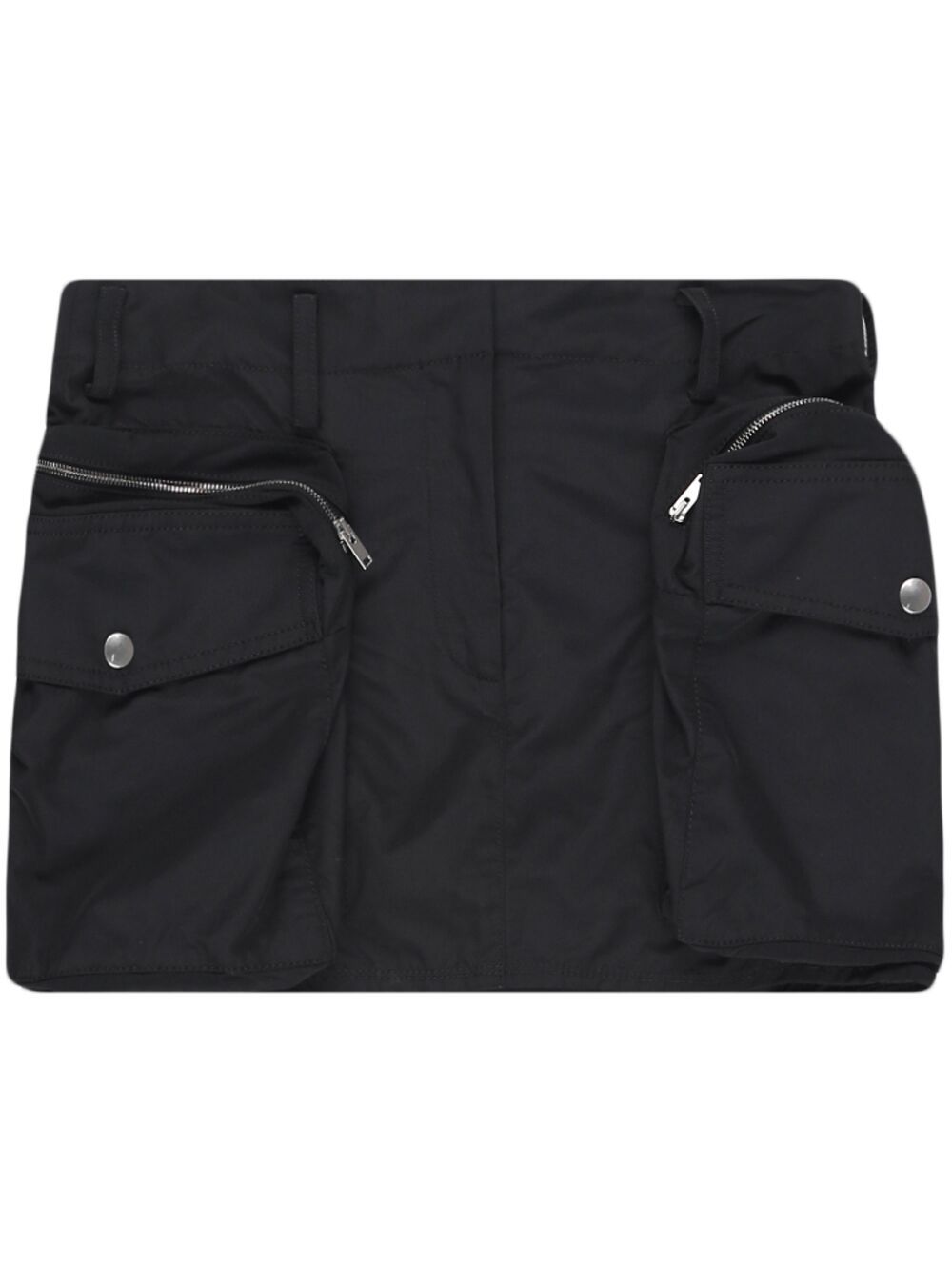 Mini low-rise cargo skirt - Neutrals