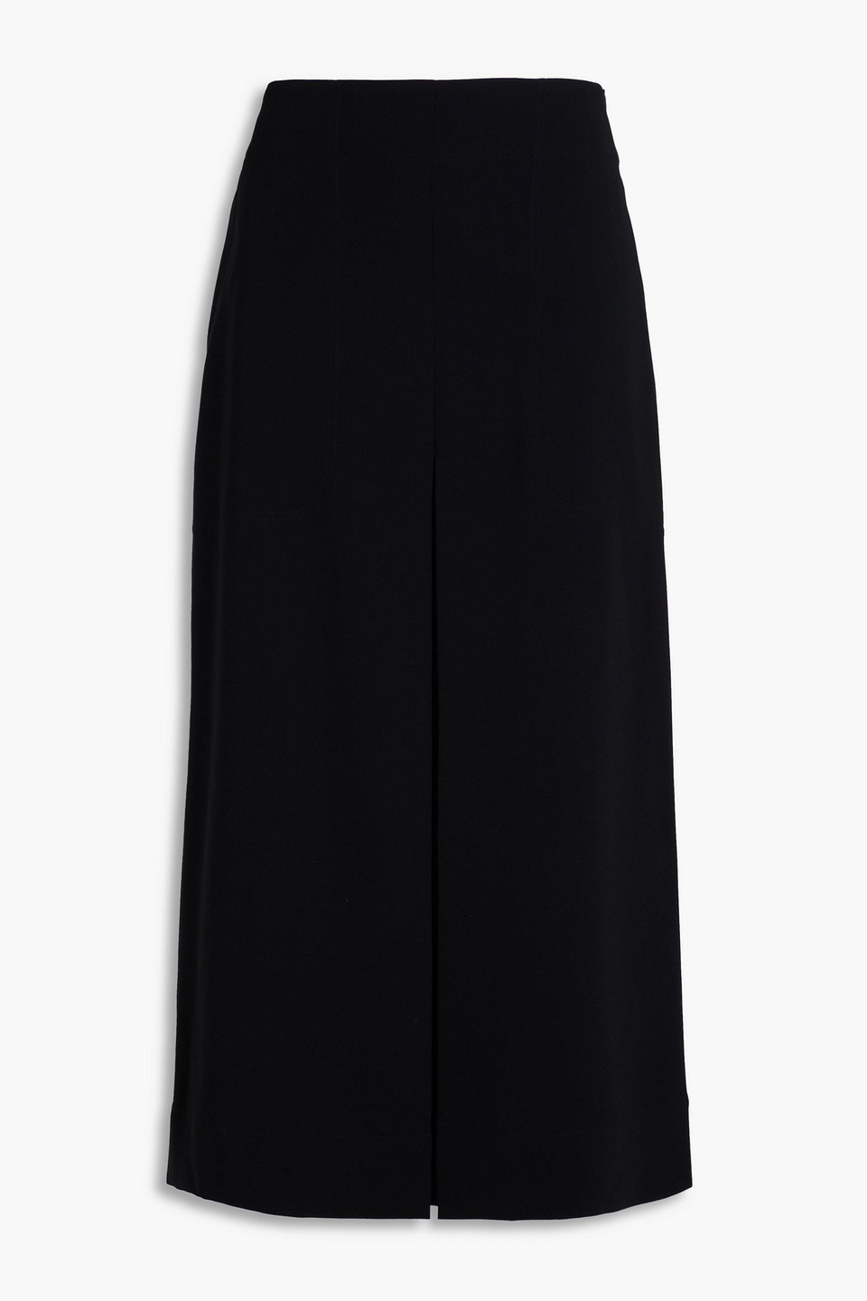 Heller pleated crepe midi skirt - Black - UK 6