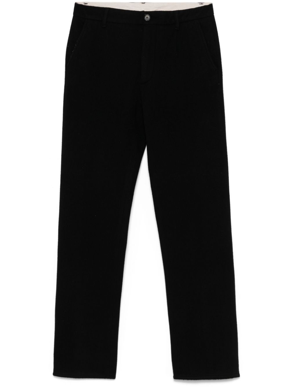 1990s straight-leg trousers - Black