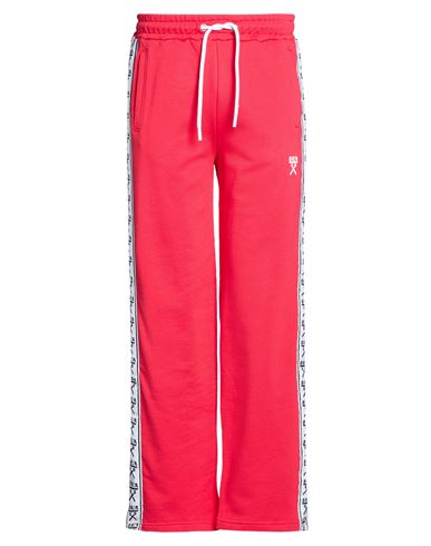 Man Pants Red Size S Cotton