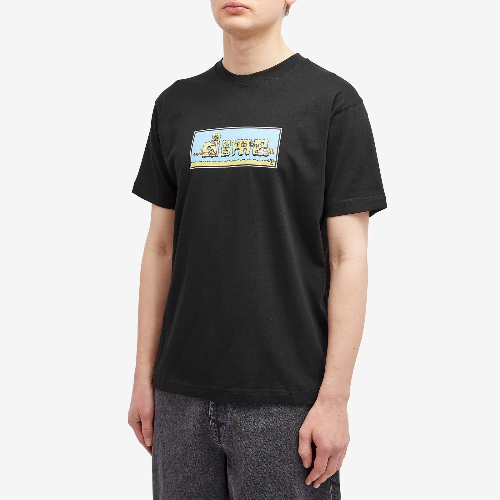 Dime Men's World T-Shirt in Black DIMEHO2460BLK