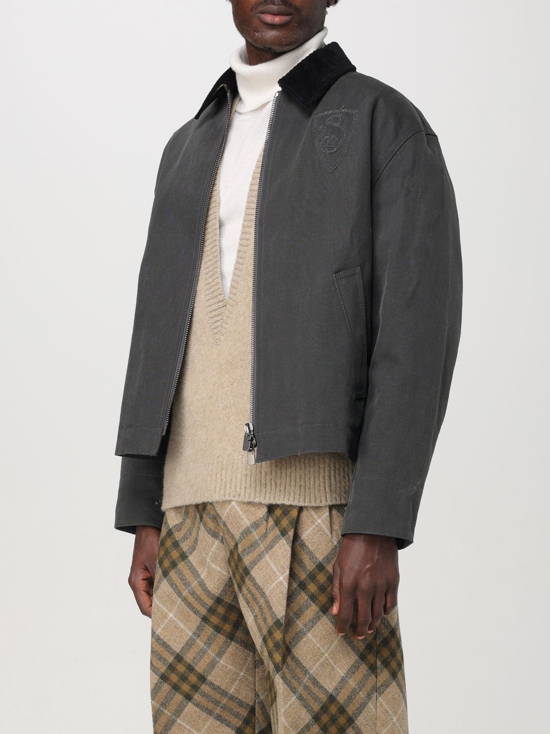 Cotton canvas jacket - Black