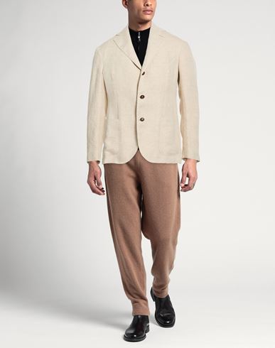 By Slowear Man Blazer Beige Size 36 Linen
