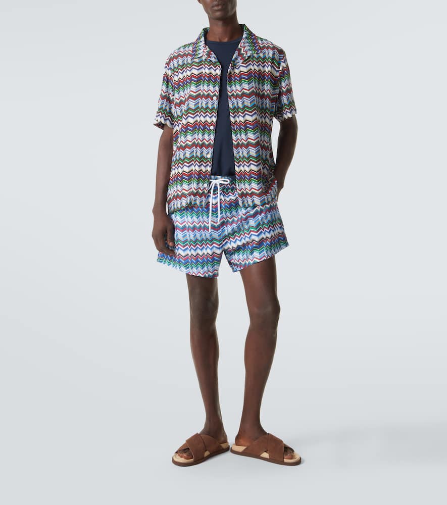 Zigzag bowling shirt