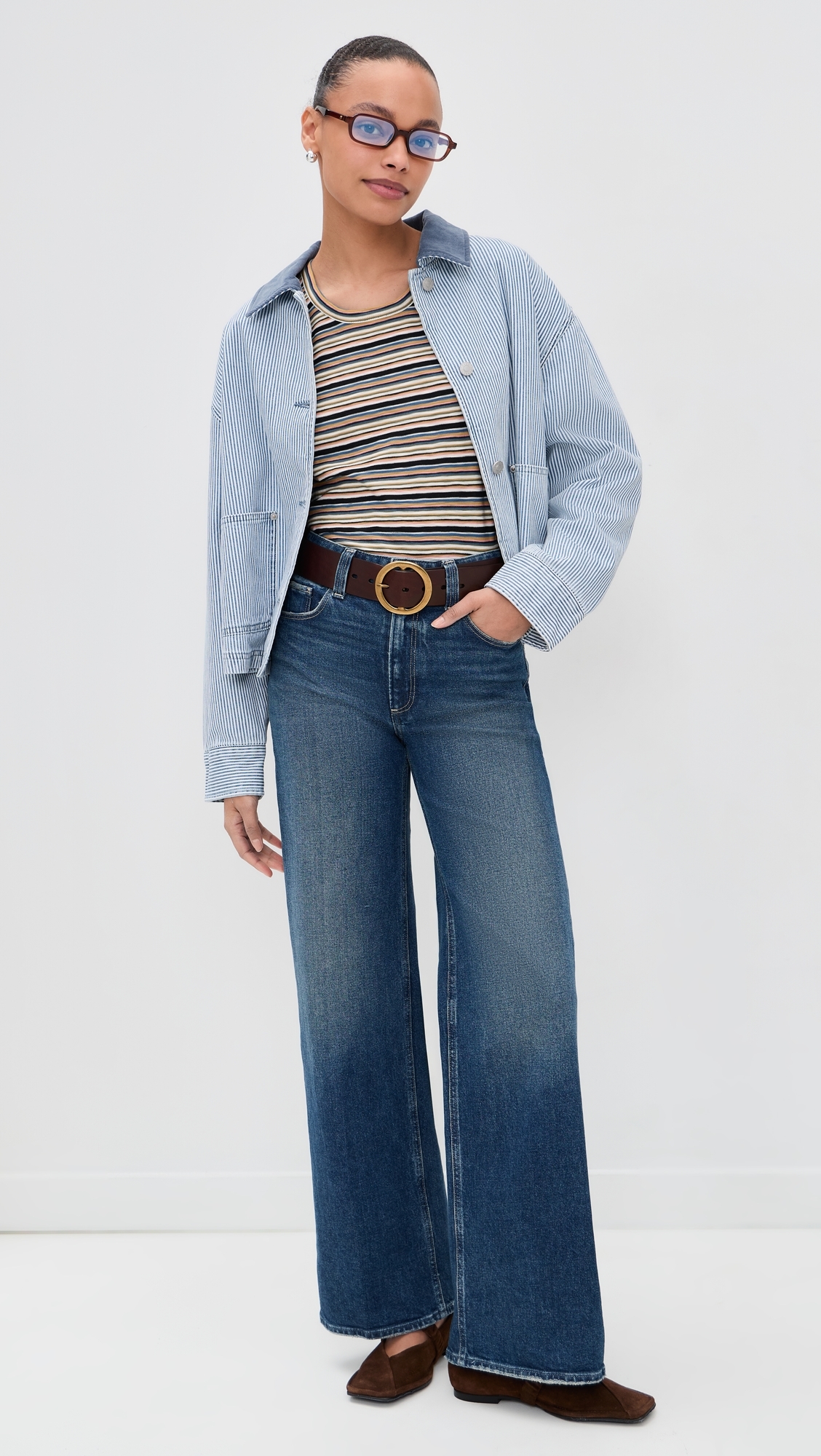 Bouvet Tee Variegated Multi Stripe